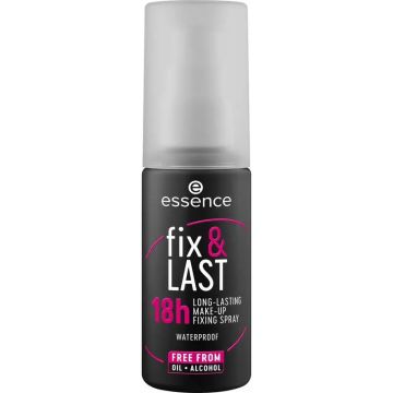 Essence Spray Fijador De Maquillaje De Larga Duración Fix & Last 18HTransparente, 50 ml
