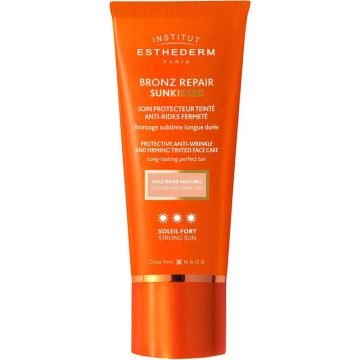 Institut Esthederm Bronz Repair Sunkissed Crema Solar Antiarrugas Sol Fuerte conColor, 50 ml