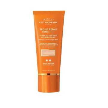 Institut Esthederm Bronz Repair Sunkissed Crema Solar Antiarrugas Sol Moderadocon Color, 50 ml
