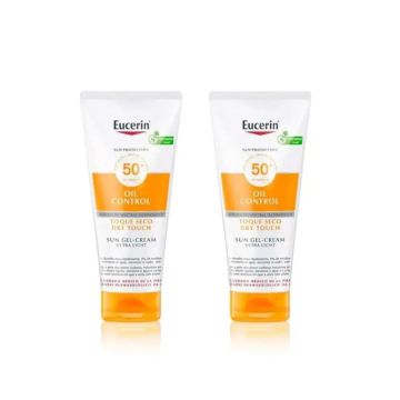 Eucerin Duplo Solar Gel Cream Dry Touch Sensitive Protect Spf 50+, 2 x 200 Ml