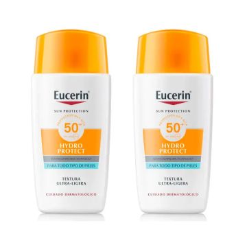 Eucerin Duplo Solar Face Hydro Protect Fluido Spf50+, 2 x 50 Ml