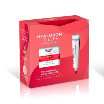 Eucerin Pack Hyluron-Filler Volume Crema de Día Piel Normal y Mixta SPF15 +Contorno de ojos 15ml