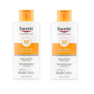 Eucerin Solar Loción Extra Light SPF50, 2x400 ml