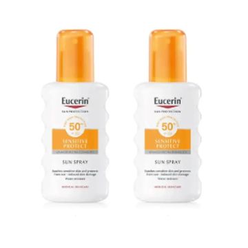 Eucerin Solar Sensitive Protect Solar Spray SPF50, 2x200 ml
