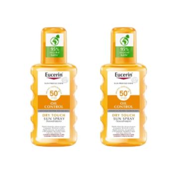 Eucerin Solar Spray Transparente SPF50, 2x200 ml