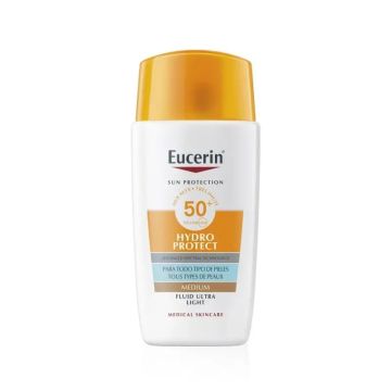 Eucerin Sun Face Hydro Protect Fluid FPS50+Tinted Medio, 50 ml