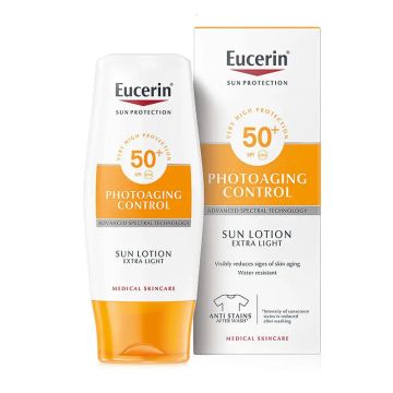 Eucerin Solar Loción Photoaging Control SPF50, 150 ml