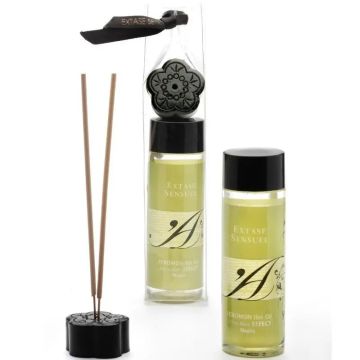 Extase Sensual Aceite De Masaje Efecto Calor Con Feromonas Mojito 100Ml