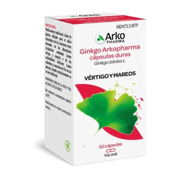 Arkopharma Ginkgo, 180 mg, 50 cápsulas