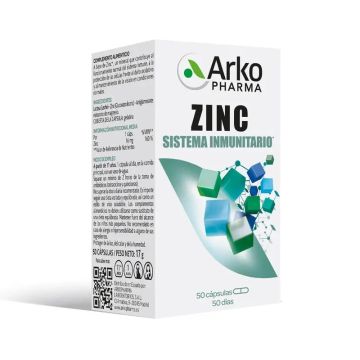 Arkopharma Zinc, 50 cápsulas