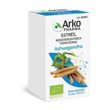 Arkopharma Arkocápsulas Ashwagandha Bio, 45 Cápsulas