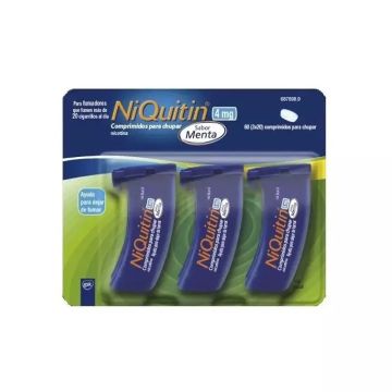 NiQuitin 4 mg Menta, 60 Comprimidos para Chupar