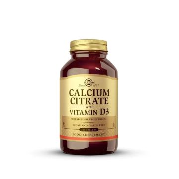 Solgar Citrato de Calcio con Vitamina D, 240 Comprimidos