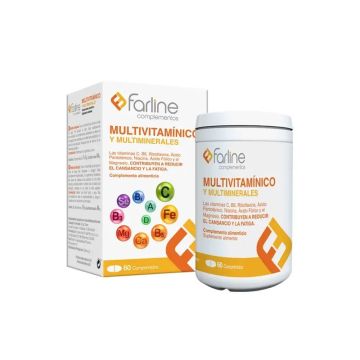 Farline Multivitamínico Con Calcio Y Magnesio, 60 comprimidos esfervescentes