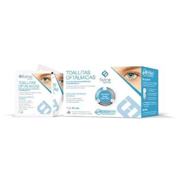 Farline Óptica Toallitas Oftálmicas Con Ácido Hialurónico Y Hamamelis , 30unidades