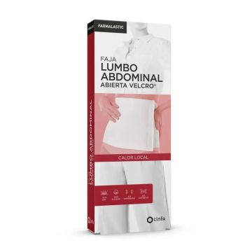 Farmalastic Faja Con Velcro Blanca, Talla 2
