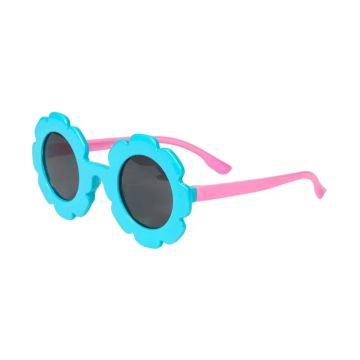 Farmamoda Gafas De Sol Para Niños Polarizadas Flor Azul Y Rosa, 25 gr