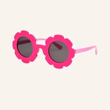 Farmamoda Gafas De Sol Para Niños Polarizadas Flor Fucsia Y Rosa, 25 gr