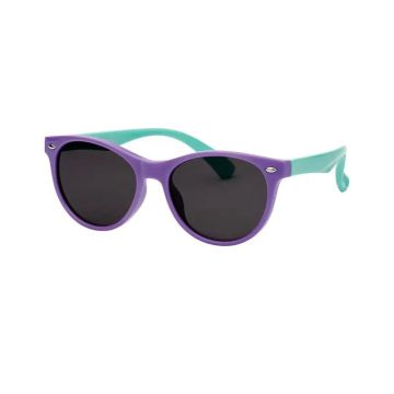 Farmamoda Gafas De Sol Para Niños Polarizadas Morado Y Verde Oval, 25 gr