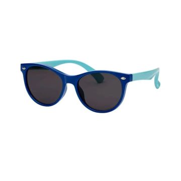 Farmamoda Gafas De Sol ovaladas Para Niños Polarizadas Navy Y Celeste, 25 gr