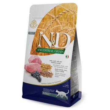 Farmina N&D Cat Ancestral Cordero 300Gr, pienso para gatos