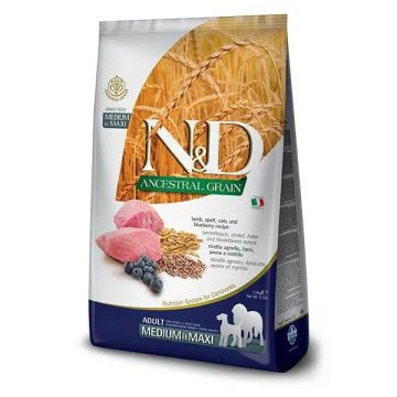 Farmina N&D Dog Ancestral Medium Maxi Cordero 12Kg, pienso para perros