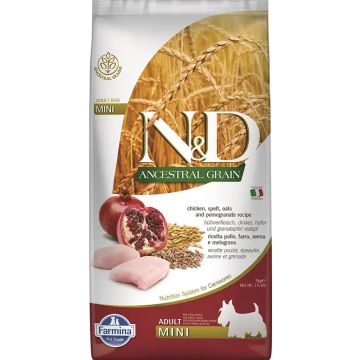 Farmina N&D Dog Ancestral Mini Pollo 7Kg, pienso para perros