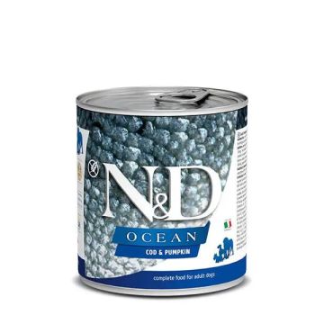 Farmina N&D Dog Ocean Calabaza Bacalao Caja 6X285Gr, comida húmeda para perros