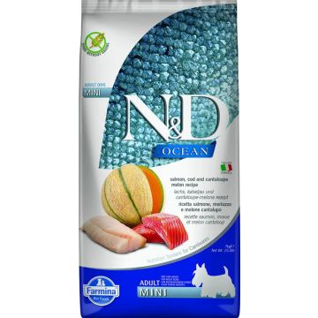 Farmina N&D Dog Ocean Salmon Bacalao Mini 7Kg, pienso para perros