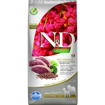 Farmina N&D Dog Quinoa Neutered Pato Medium Maxi 12Kg, pienso para perros