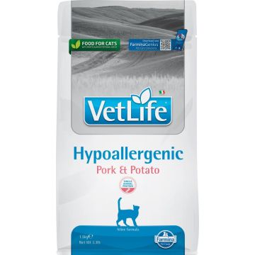 Farmina Vet Life Cat Hypoallergenic Cerdo Adult 400Gr, pienso para gatos