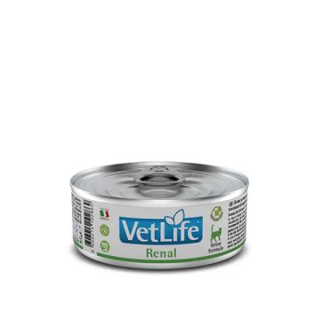 Farmina Vet Life Cat Renal Caja 12X85Gr, comida húmeda para gatos