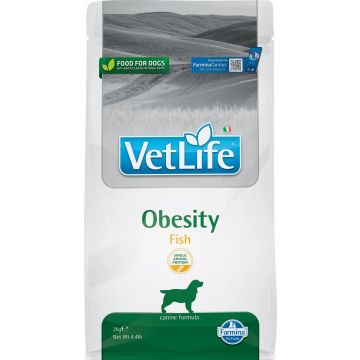 Farmina Vet Life Nat Dog Obesity Pescado Adult 2Kg, pienso para perros