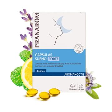 Pranarom Aromanoctis Sueño Forte, 30 cápsulas