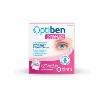 Optiben Toallitas Limpiadoras 30 unidades