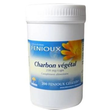 Fenioux Carbon Vegetal 250Mg. 200 Cápsulas