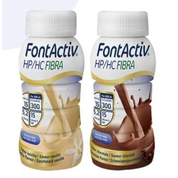 FontActiv HP/HC Fibra Multi Pack 24x200 ml (12 botellas de chocolate/12 devainilla)