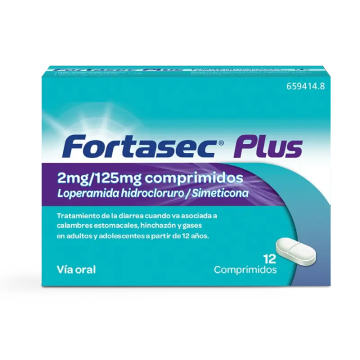 Fortasec Plus 2/125 mg 12 comprimidos