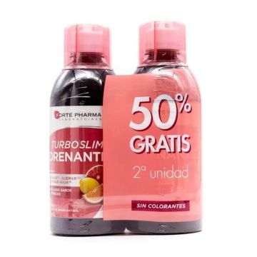 Forte Pharma Turboslim Drenante Sabor Cítricos 2 unidades x 500 ml 2º unidad 50%Descuento