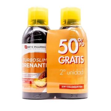 Forte Pharma Turboslim Drenante Sabor Piña 2 unidades x 500 ml 2º unidad 50%Descuento