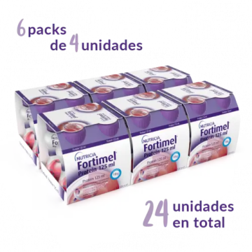 Fortimel Protein Frutos Rojos , 24x125ml