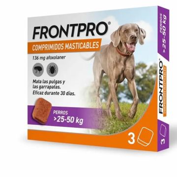 Frontpro Antiparasitario Para Perros 25-50 Kg (Xl), 3 Comprimidos Masticables