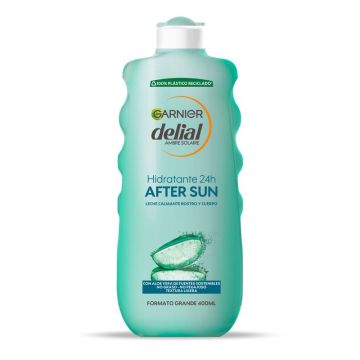 Garnier Delial After Sun Leche Calmante Rostro Y Cuerpo Con Aloe Vera ParaHidratar La Piel Después De La Exposición Solar 400Ml