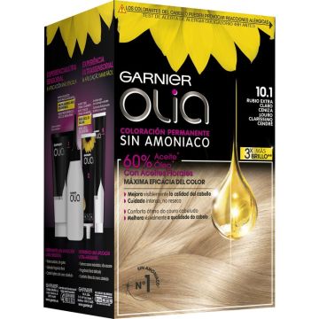Garnier Olia Coloración Permanente Sin Amoniaco, Olor Agradable Con AceitesFlorales Origen Natural - Rubio Extra Claro 10.1