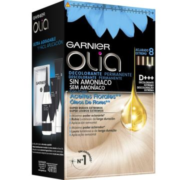 Garnier Olia Decolorante Permanente Sin Amoniaco Con Aceites Florales Naturales- Decolorante Extremo D+++