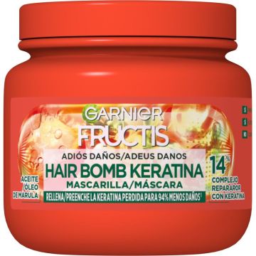 Garnier Fructis Mascarilla Adiós Daños Con Aceite De Marula Para Cabello Dañado320Ml