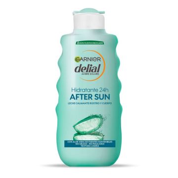 Garnier Delial After Sun Leche Calmante Rostro Y Cuerpo Con Aloe Vera ParaHidratar La Piel Tras La Exposición Solar 200Ml