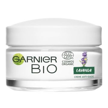 Garnier Bio Crema Anti - Edad Regeneradora Aceite Esencial Lavanda Y ArgánEcológico Y Vitamina E - 50 Ml
