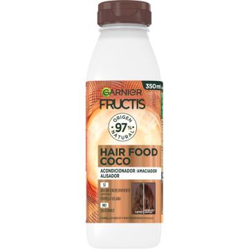 Garnier Fructis Hair Food Coco Acondicionador Alisador 350 Ml Para Cabello SecoY Encrespado