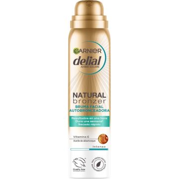 Garnier Delial Natural Bronzer Bruma Facial Autobronceadora Con Aceite DeAlbaricoque Para Un Bronceado Natural Y Uniforme, 75Ml